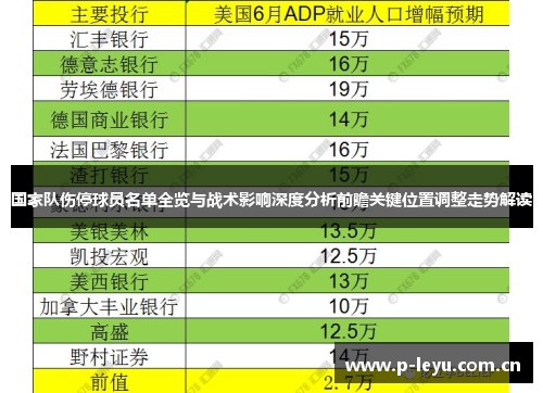 国家队伤停球员名单全览与战术影响深度分析前瞻关键位置调整走势解读 国家队伤停球员名单全览与战术影响深度分析前瞻关键位置调整走势解读